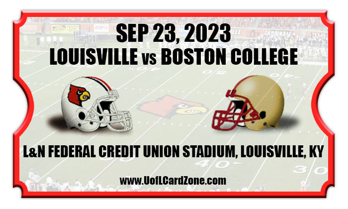 Louisville Cardinals Vs Boston College Eagles Football Tickets | 09/23/23